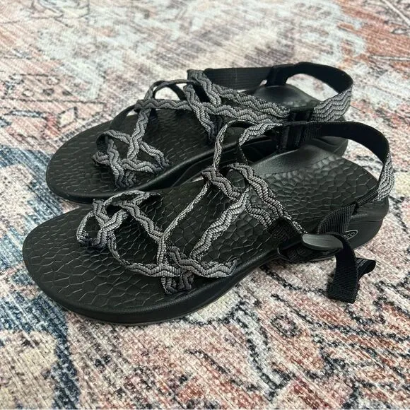 Chaco Updraft EcoTread X2 J105182 Outdoor Black Waves Sandals US Women's 9