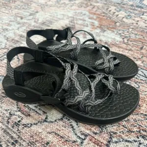 Chaco Updraft EcoTread X2 J105182 Outdoor Black Waves Sandals US Women's 9