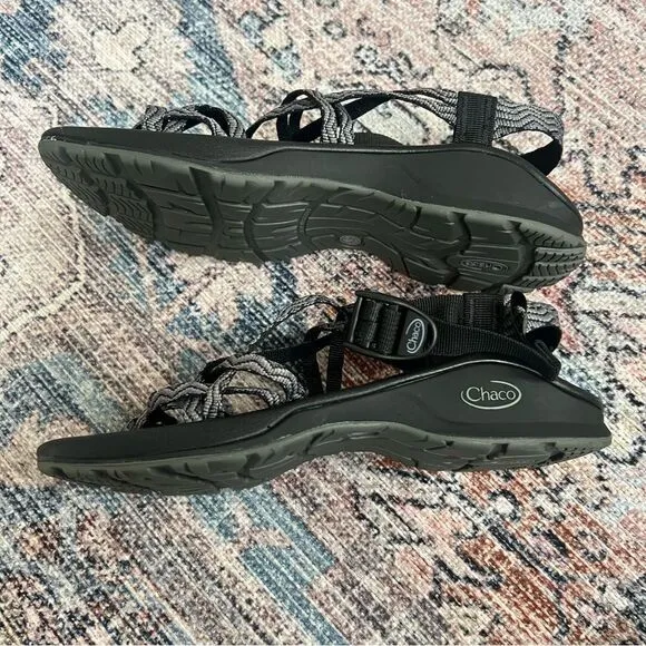 Chaco Updraft EcoTread X2 J105182 Outdoor Black Waves Sandals US Women's 9