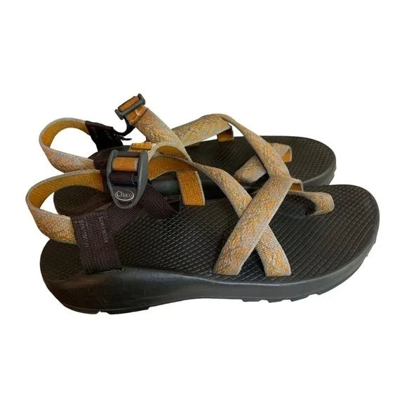 Chaco Womens Z Cloud Golden Rod Gray Outdoor Hiking Sandals Sz 10