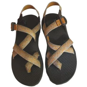 Chaco Womens Z Cloud Golden Rod Gray Outdoor Hiking Sandals Sz 10