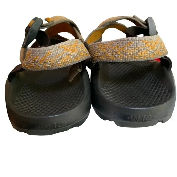 Chaco Womens Z Cloud Golden Rod Gray Outdoor Hiking Sandals Sz 10