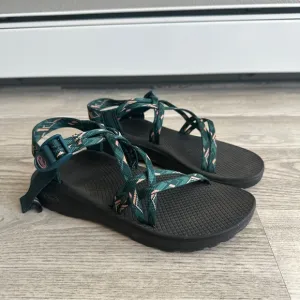 Chaco Z Strap Teal Peach Sandals 10