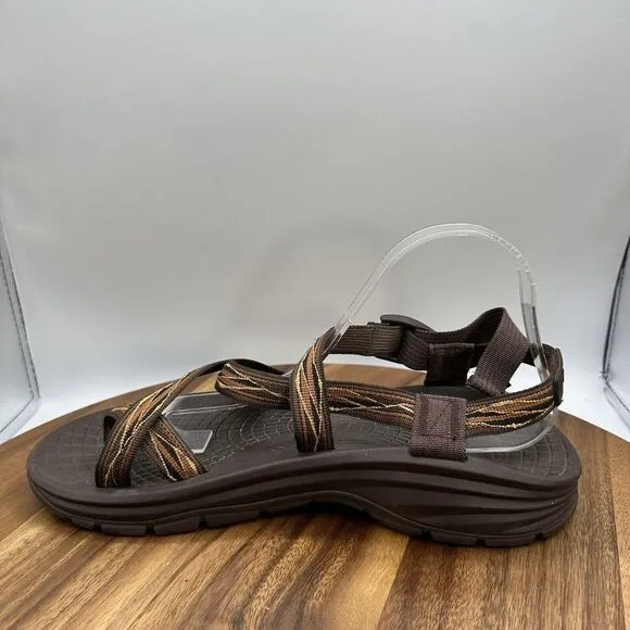 Chaco Z/Volv Sandals Toe Loop‎ Ecotread Hiking Outdoor Travel Brown Men's 11