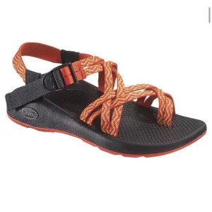Chaco Sandals Orange Red Yellow Size 8