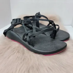 Chaco Z/Cloud Black Pink Vibram Casual Outdoor Women's Sandals Size 9