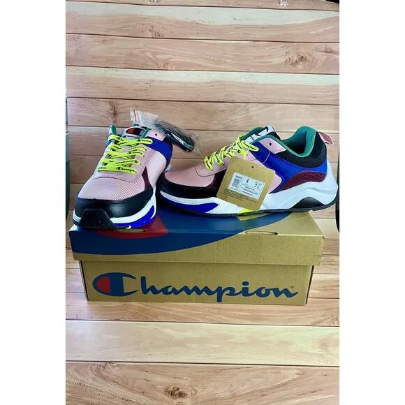 Champion 93 Eighteen Block Youth Size 6Y Sneakers  Pink/Multi New in Box