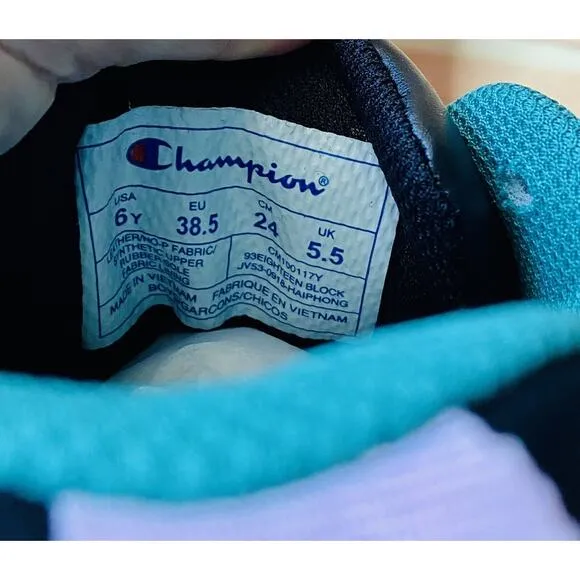 Champion 93 Eighteen Block Youth Size 6Y Sneakers  Pink/Multi New in Box
