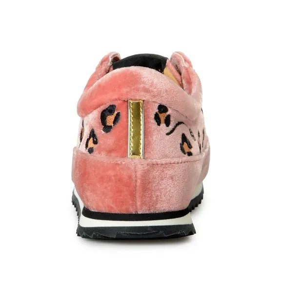 Charlotte Olympia Girls &quot;ANIMAL KINGDOM&quot; Velvet Leather Sneakers Shoes