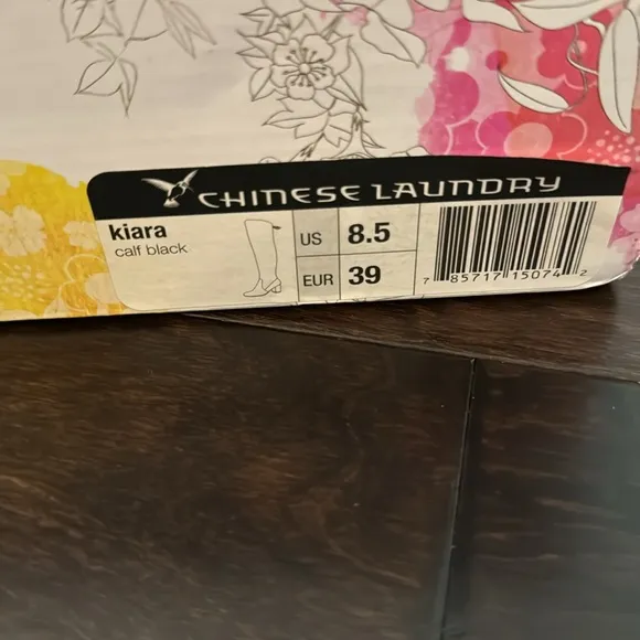 Chinese Laundry Kiara tall black heel boots NIB 8.5