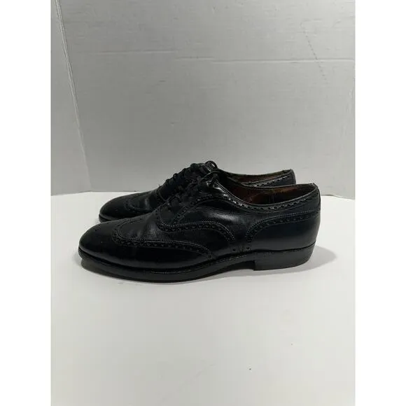 Church’s Alan McAfee England Men Sz 10 Black Leather Oxford Shoes Laces Classic