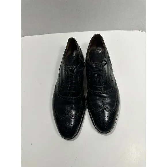Church’s Alan McAfee England Men Sz 10 Black Leather Oxford Shoes Laces Classic