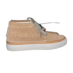 Clarks Girls Brill Fest Suede Tan Chukka Shoes