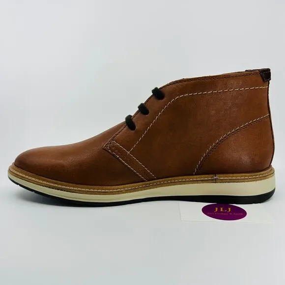 Clarks Men's Chantry Mid Tan Brown Leather Lace Up Chukkas Boots Size 10.5