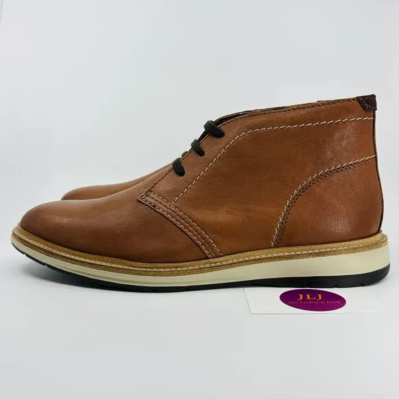 Clarks Men's Chantry Mid Tan Brown Leather Lace Up Chukkas Boots Size 10.5