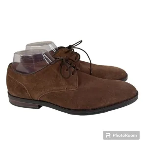 Clarks Mens Citi Stride Lace Brown Suede Shoes Size 8