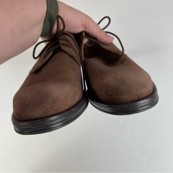 Clarks Mens Citi Stride Lace Brown Suede Shoes Size 8