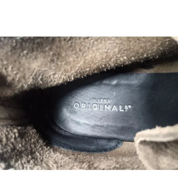 Clarks Wallabee Nubuck Leather Shoes Women's Size 10 M Brown