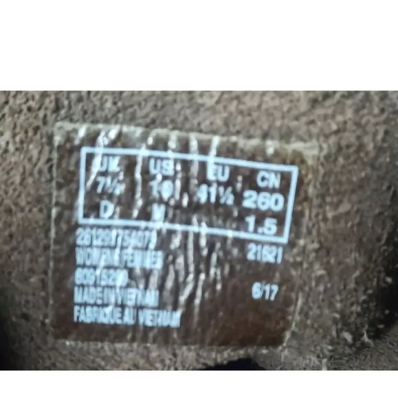 Clarks Wallabee Nubuck Leather Shoes Women's Size 10 M Brown