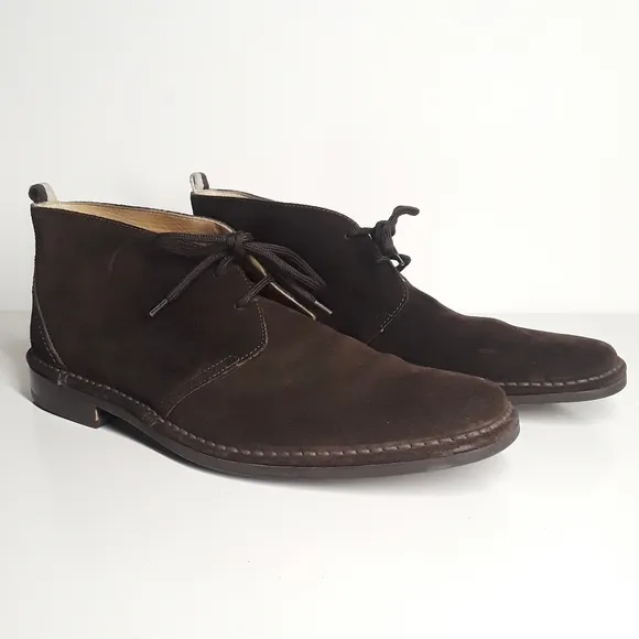 COACH Austin Suede Lace Up Brown Derby Men's Shoes 12