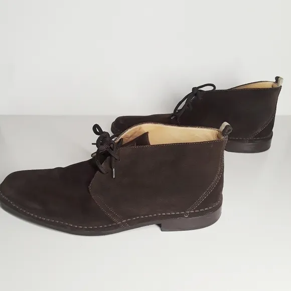 COACH Austin Suede Lace Up Brown Derby Men's Shoes 12
