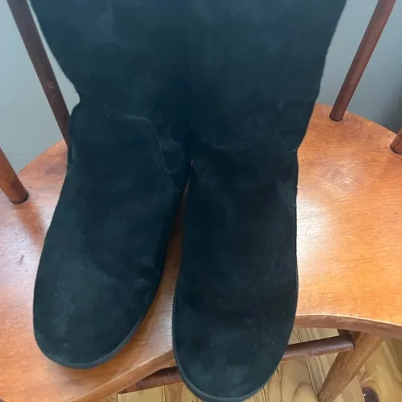 Coach Black Suede Tullip Winter Boots Size 9