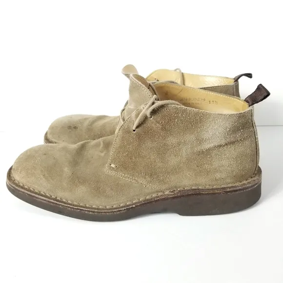 COACH Brown Suede Ankle Lace Up Shoes Men's size 11.5