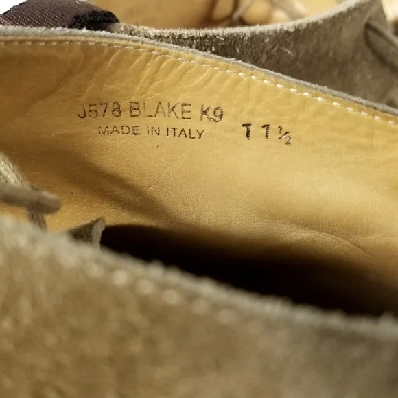 COACH Brown Suede Ankle Lace Up Shoes Men's size 11.5