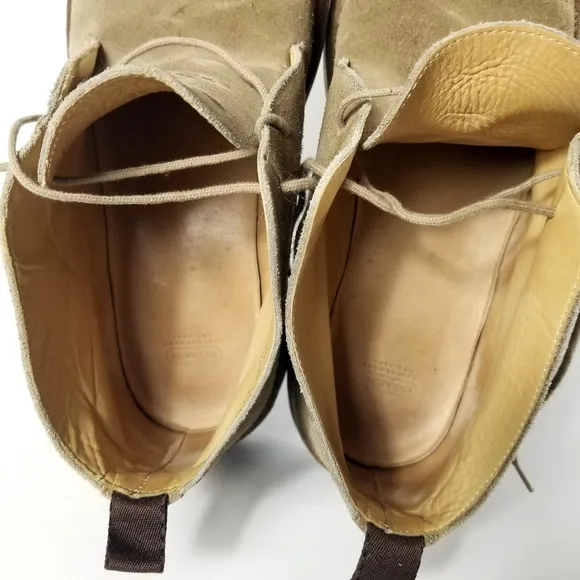 COACH Brown Suede Ankle Lace Up Shoes Men's size 11.5