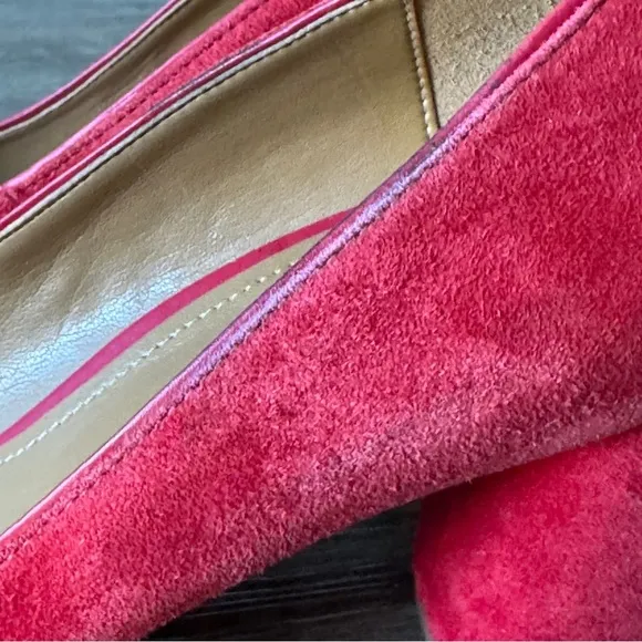 Coach Georgina Red Suede Pump Size 8.5 heels