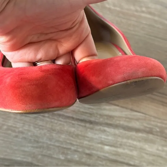 Coach Georgina Red Suede Pump Size 8.5 heels