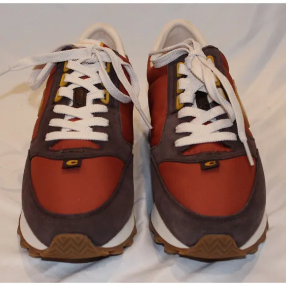 Coach Runner Sneakers MEN SZ 8 WOMEN'S SZ 10 RUST/MAPLE NIB $195
