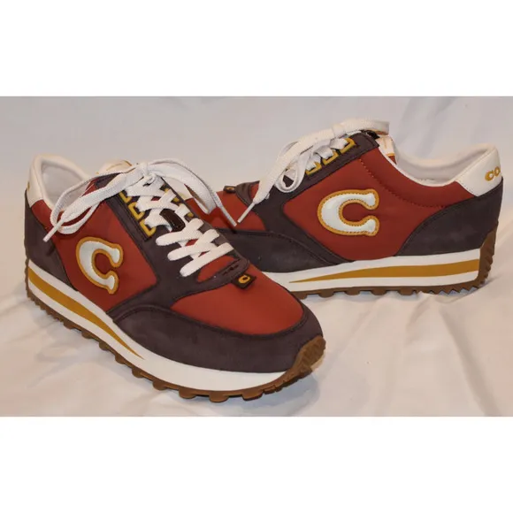 Coach Runner Sneakers MEN SZ 8 WOMEN'S SZ 10 RUST/MAPLE NIB $195