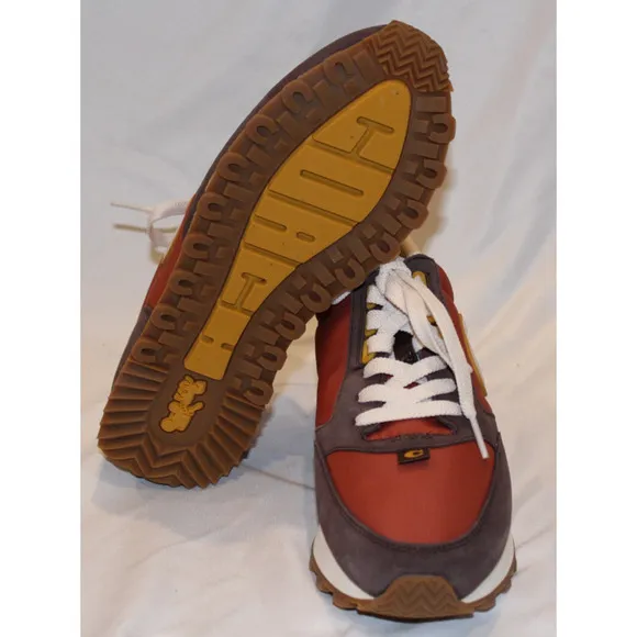 Coach Runner Sneakers MEN SZ 8 WOMEN'S SZ 10 RUST/MAPLE NIB $195