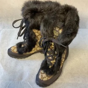 Coach Signature Jennie Winter Boots- Size 7.5