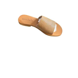 Cocobelle Women's Bhea Mocha Leather Slide Sandal Size 7.5 NIB