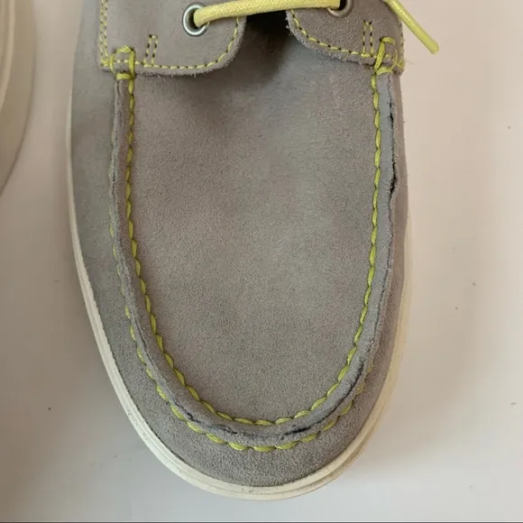 Cole Haan 10M mens Bergen mic Oxford lace up shoes boat suede sneakers gray