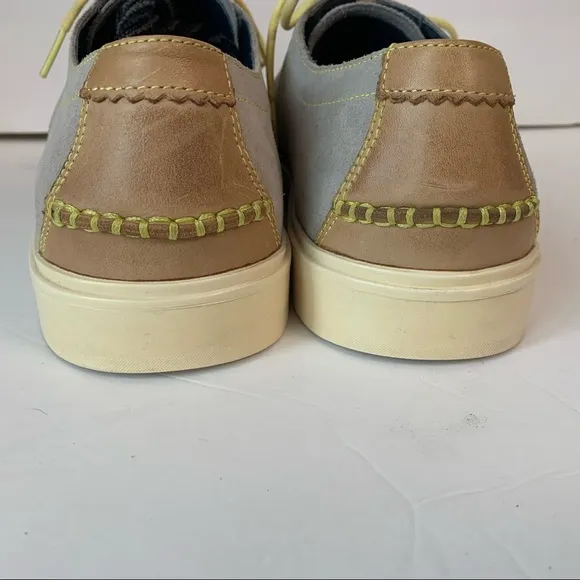 Cole Haan 10M mens Bergen mic Oxford lace up shoes boat suede sneakers gray