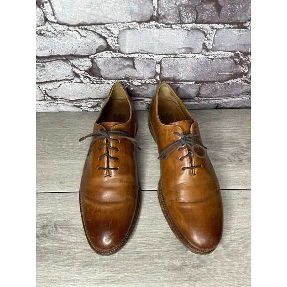 Cole Haan AMERICAN CLASSICS Mahogany Brown Leather Oxfords Dress Shoes Men 8.5D