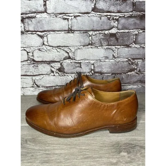 Cole Haan AMERICAN CLASSICS Mahogany Brown Leather Oxfords Dress Shoes Men 8.5D