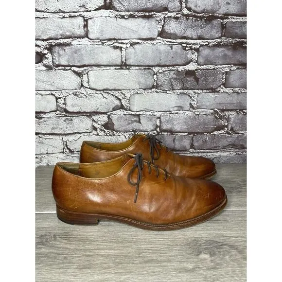 Cole Haan AMERICAN CLASSICS Mahogany Brown Leather Oxfords Dress Shoes Men 8.5D