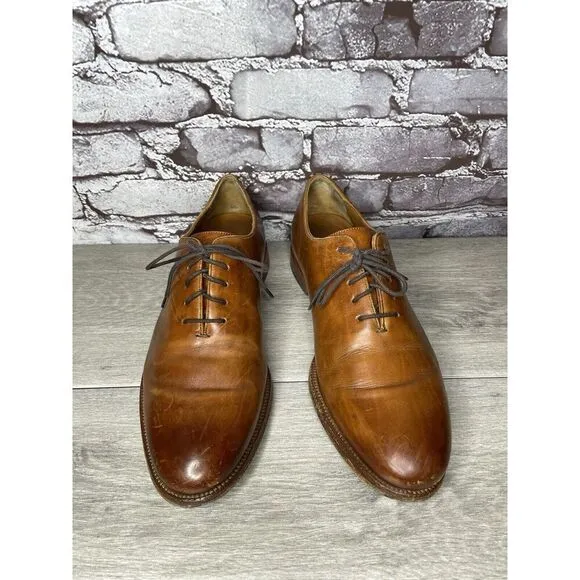 Cole Haan AMERICAN CLASSICS Mahogany Brown Leather Oxfords Dress Shoes Men 8.5D