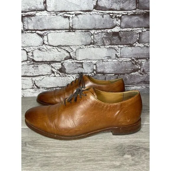 Cole Haan AMERICAN CLASSICS Mahogany Brown Leather Oxfords Dress Shoes Men 8.5D