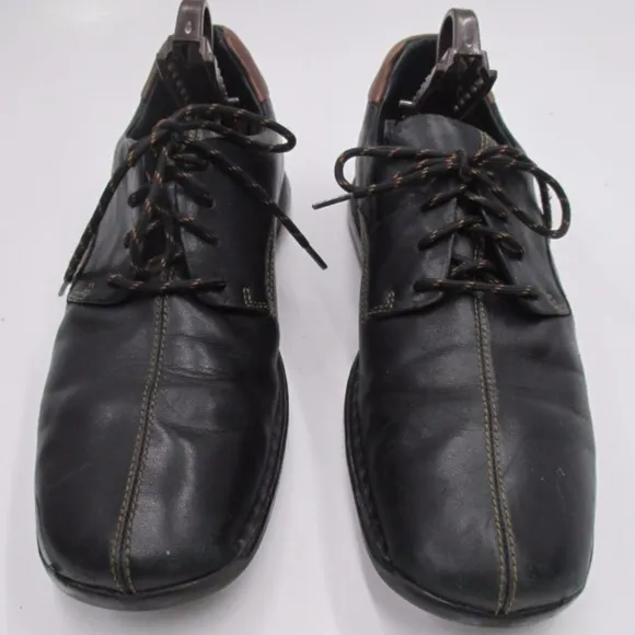 Cole Haan Black Leather Derby Shoes US 10M ﻿ ﻿