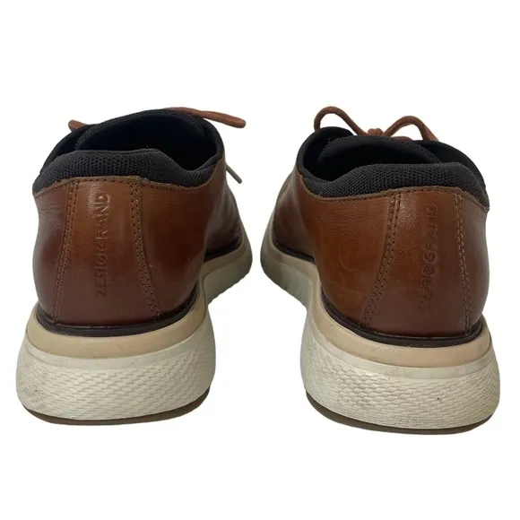 Cole Haan Brown Leather Sneakers Oxford Dress Shoes Zero Grand 360 Mens Size 9