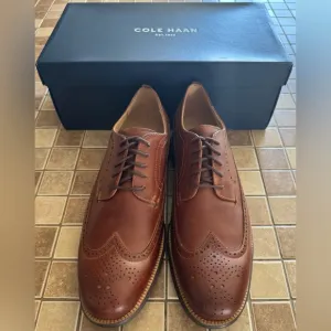 Cole Haan Brown Wingtip Oxford Shoes