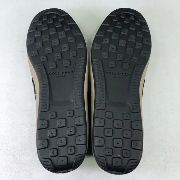 COLE Haan Claude Suede Black Penny Loafer Shoes
