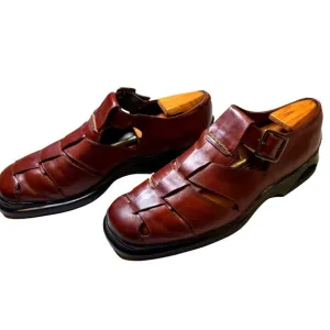 COLE HAAN Closed Toe Fisherman Sandal Slip On Shoes Brown Size 10.5