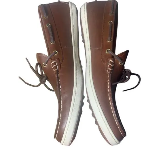 Cole Haan deck shoes boat shoes leather brown mens sz 12 Excellent!