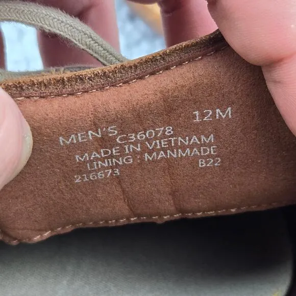 Cole Haan Grand Atlantic British Tan Suede Casual Lifestyle Boat Shoes Mens 12 M